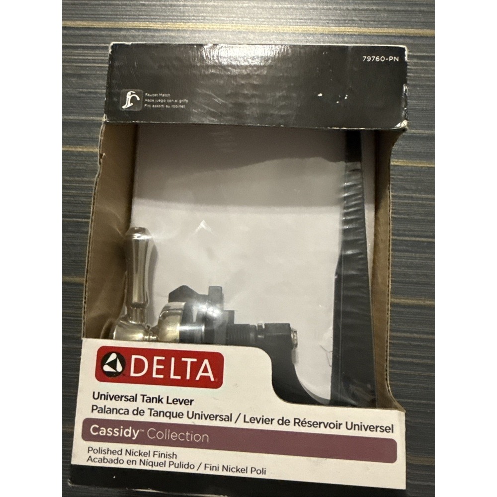 Delta Cassidy 79760-PN Traditional Tank Lever - Polished Nickel